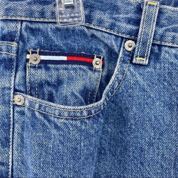 Vintage Tommy Hilfiger Straight Leg Blue Jeans Size 9 - Picture 3 of 5